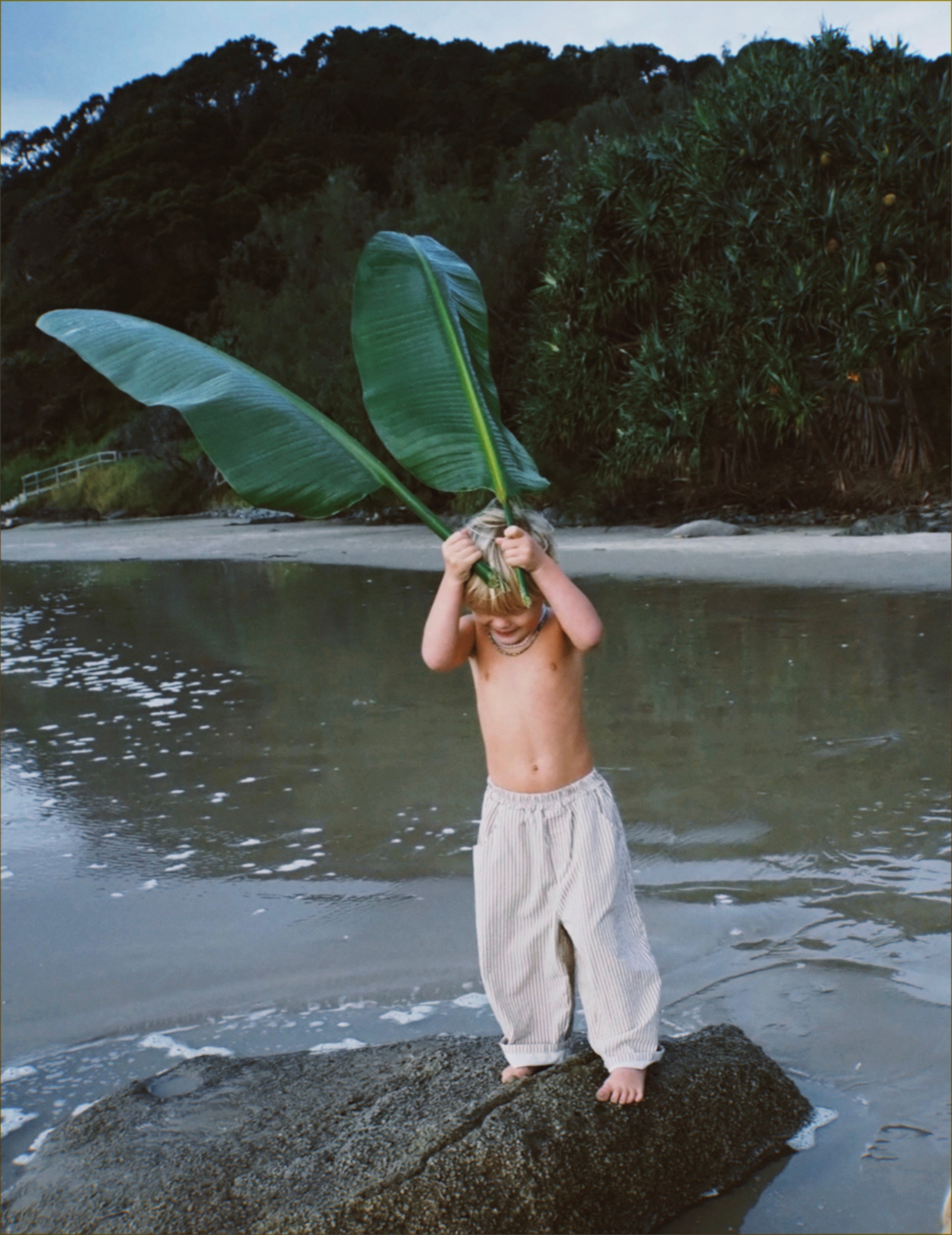 casper pant | beige stripe