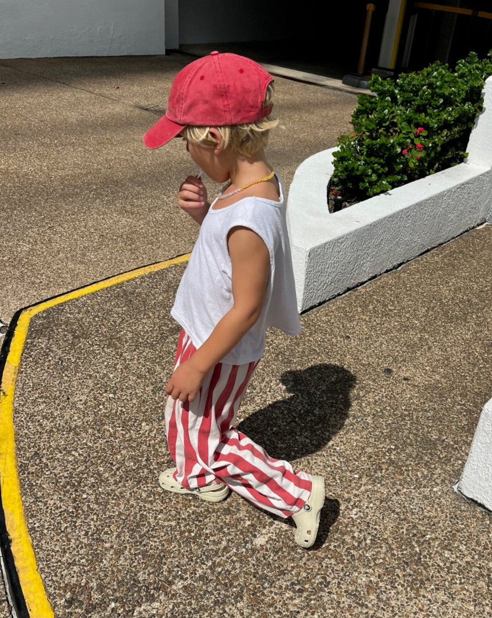 captain pant | rosso stripe