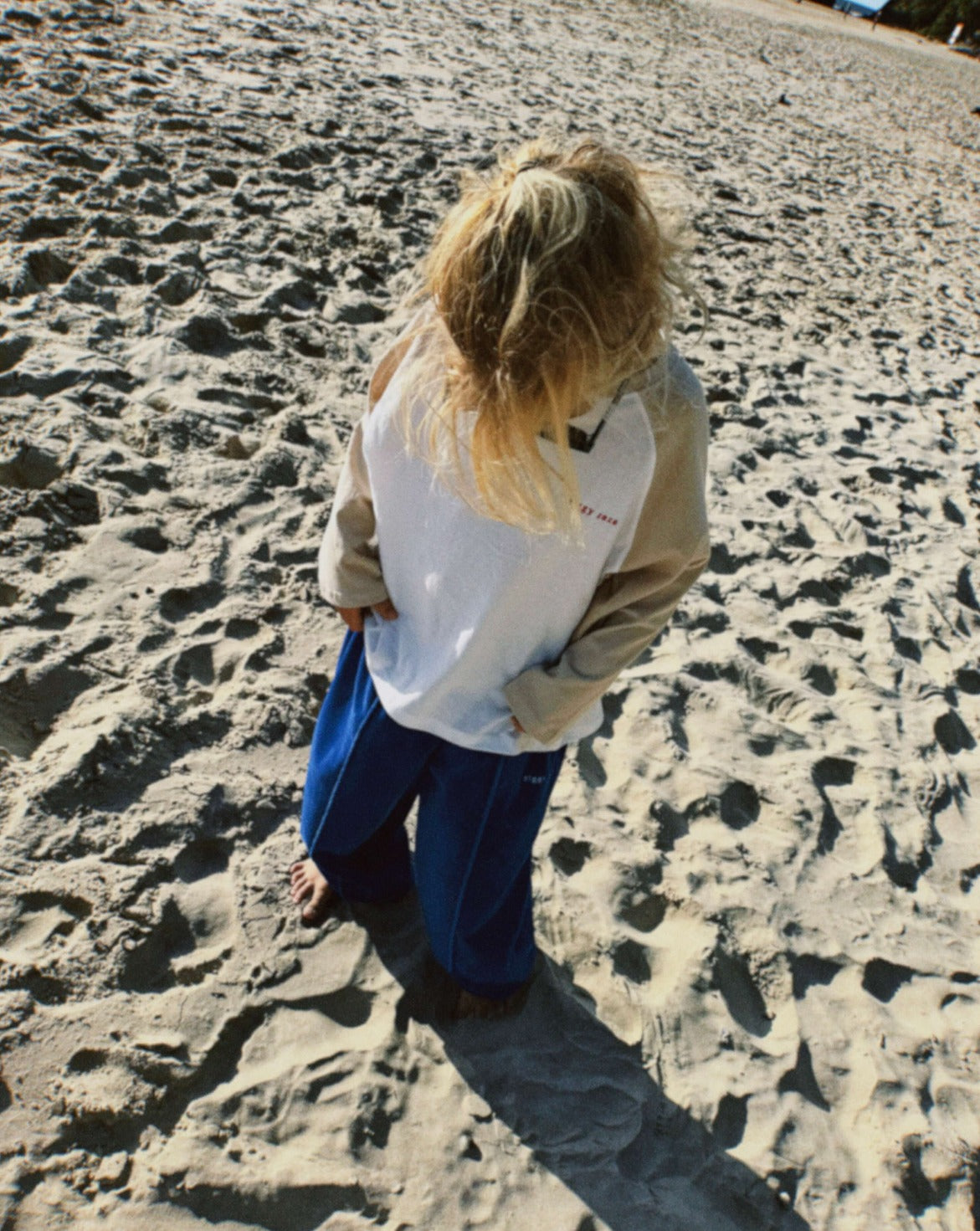 echo long sleeve tee | beige