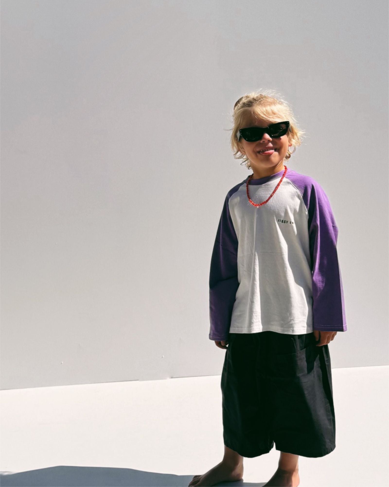 echo long sleeve tee | violet