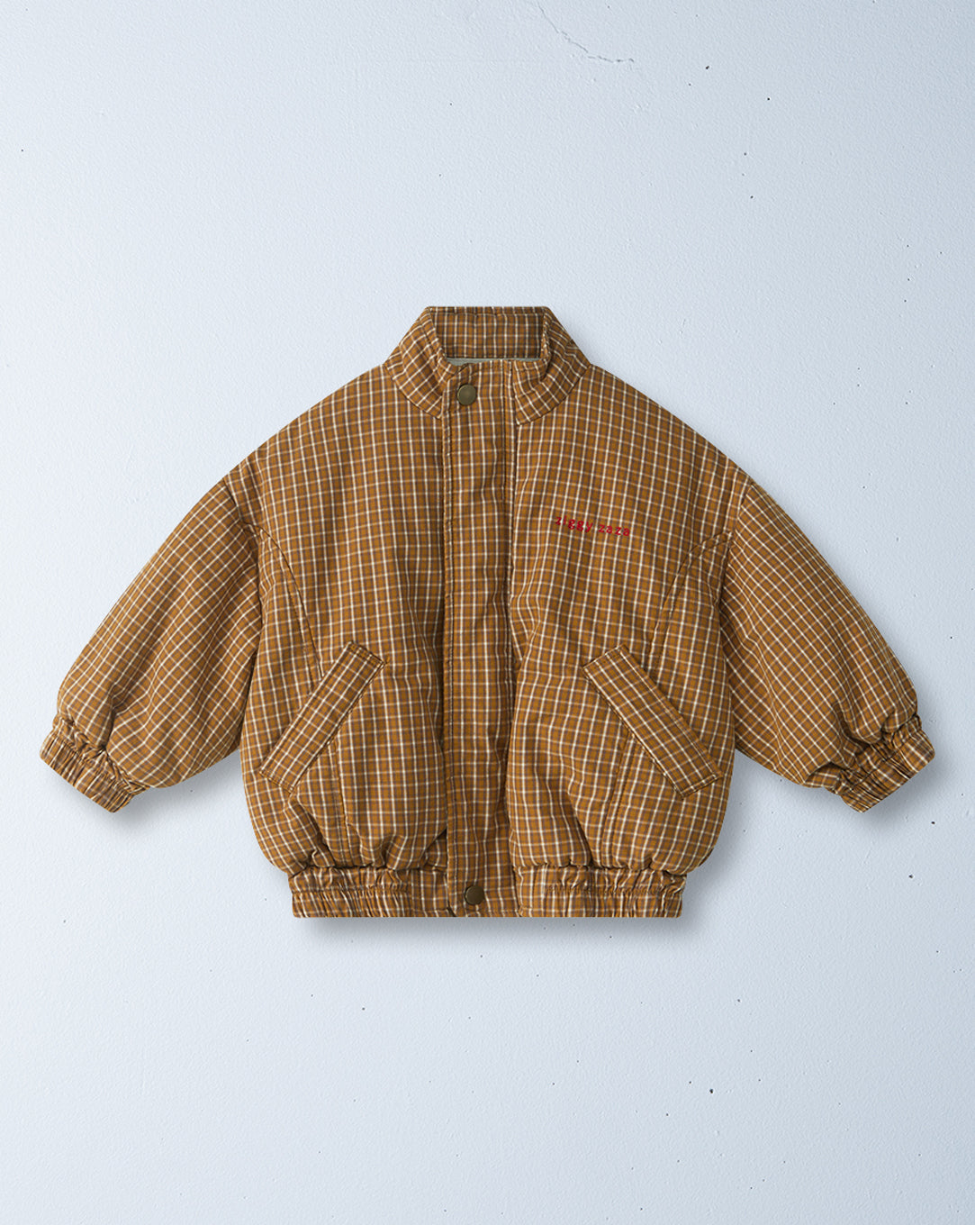juno padded bomber | maple check – ZIGGY ZAZA