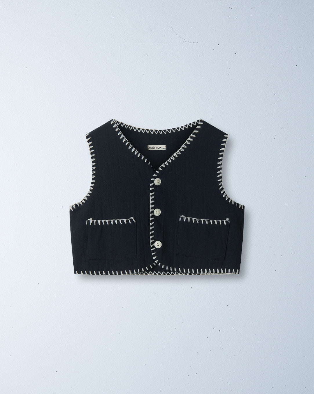 little fox vest | navy