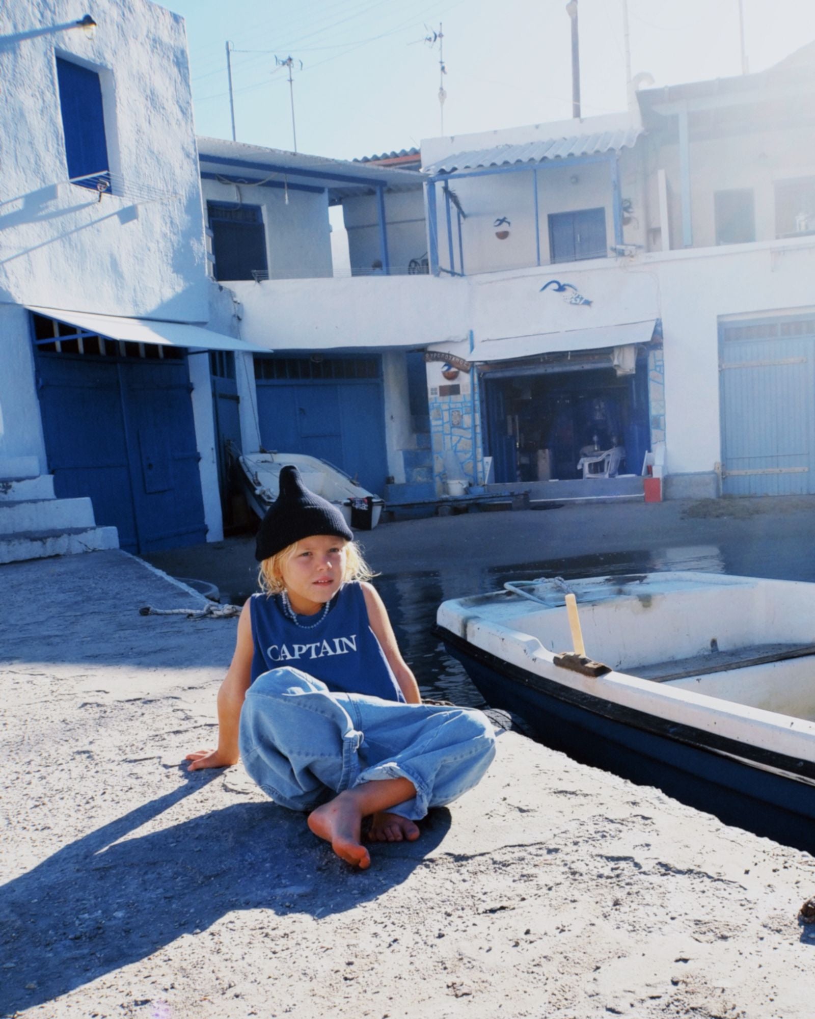 captain singlet | lapis blue