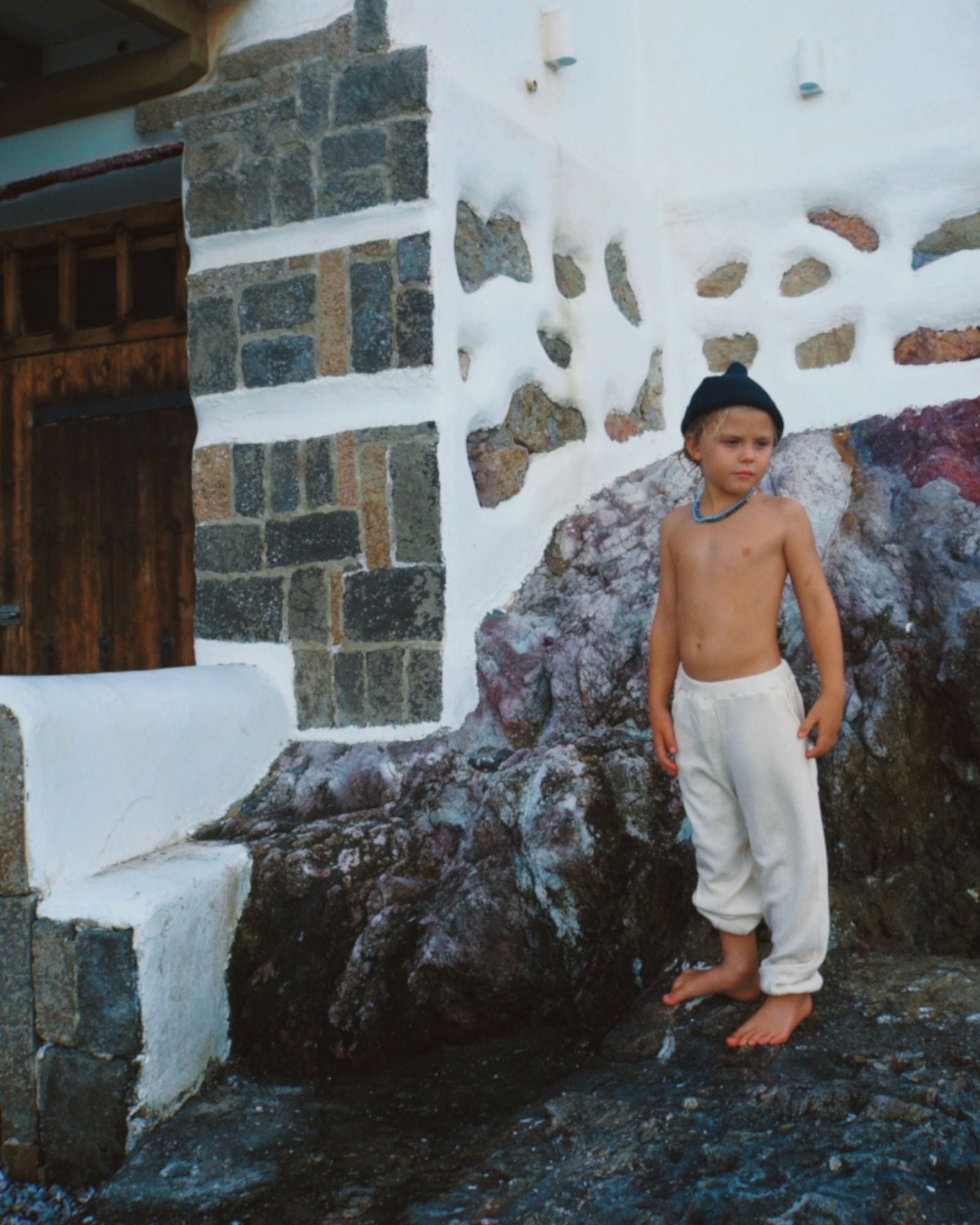 polo waffle pant | cream