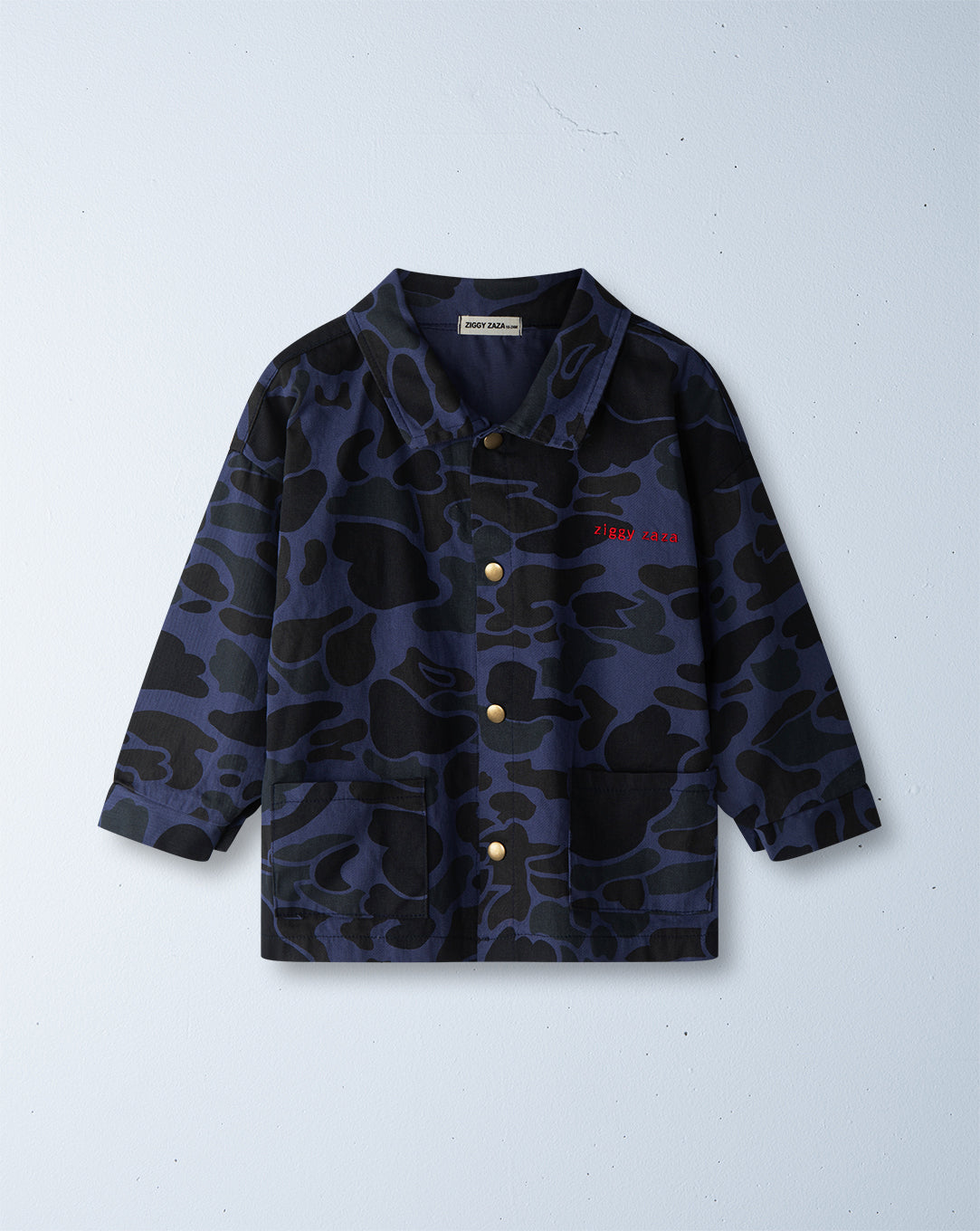 troop drill jacket | blue camo