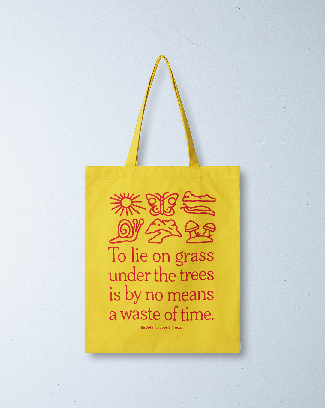 under the trees tote bag | sunny