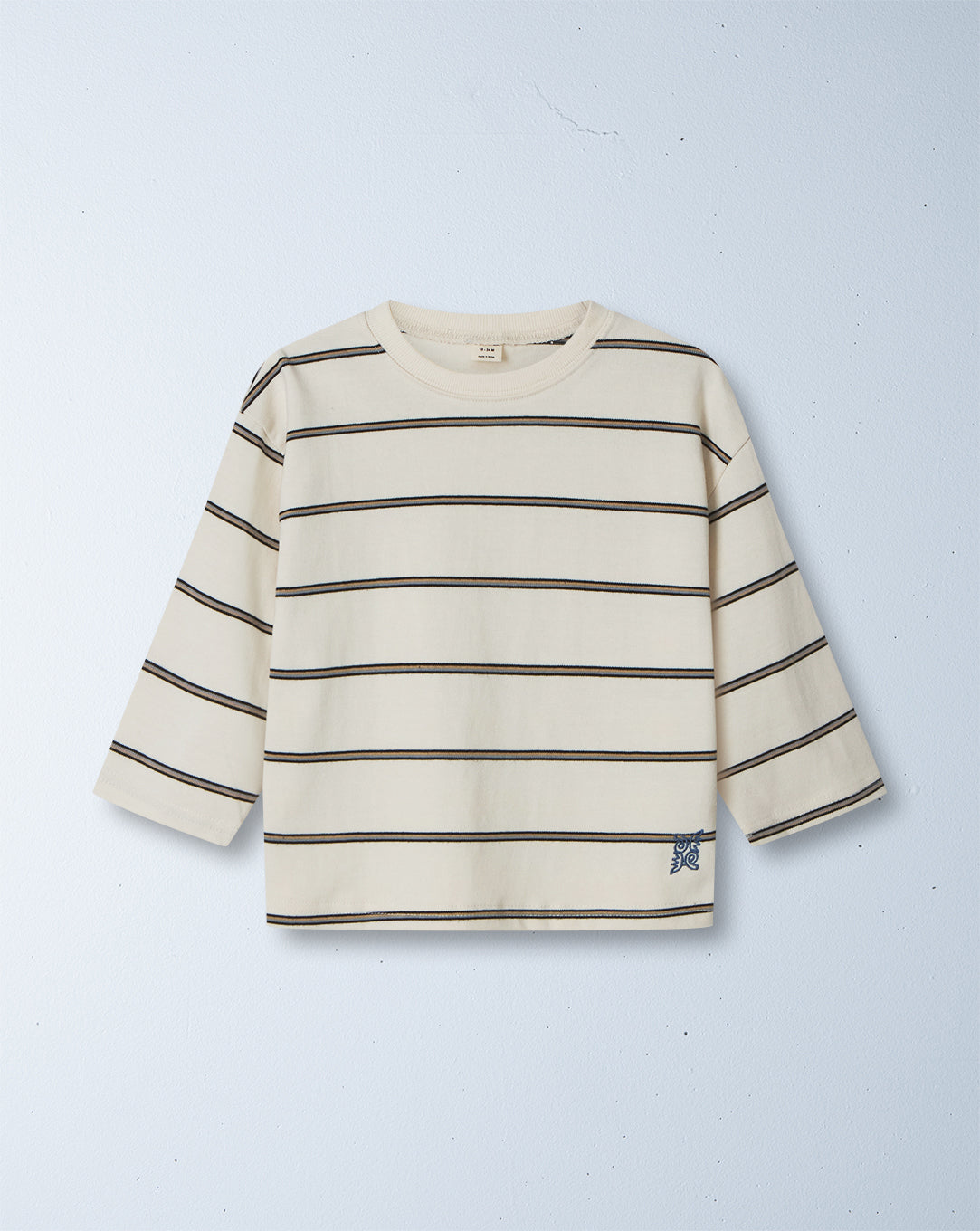 trouble long sleeve tee | cloud stripe