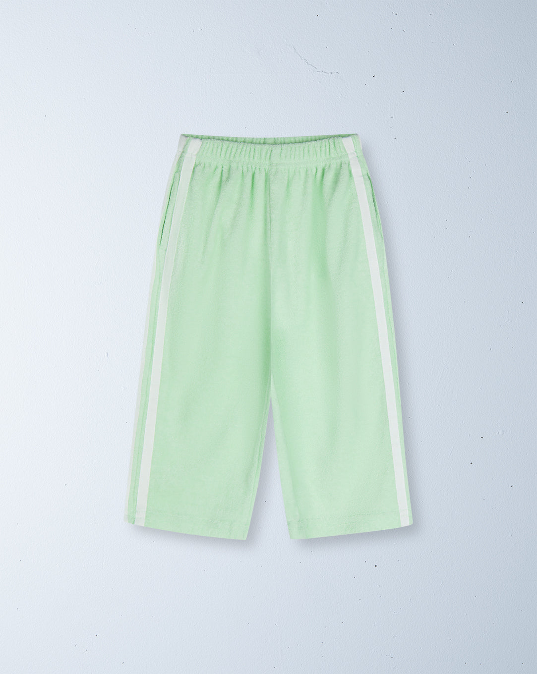 * twin stripe terry pant | seafoam 1-2 years