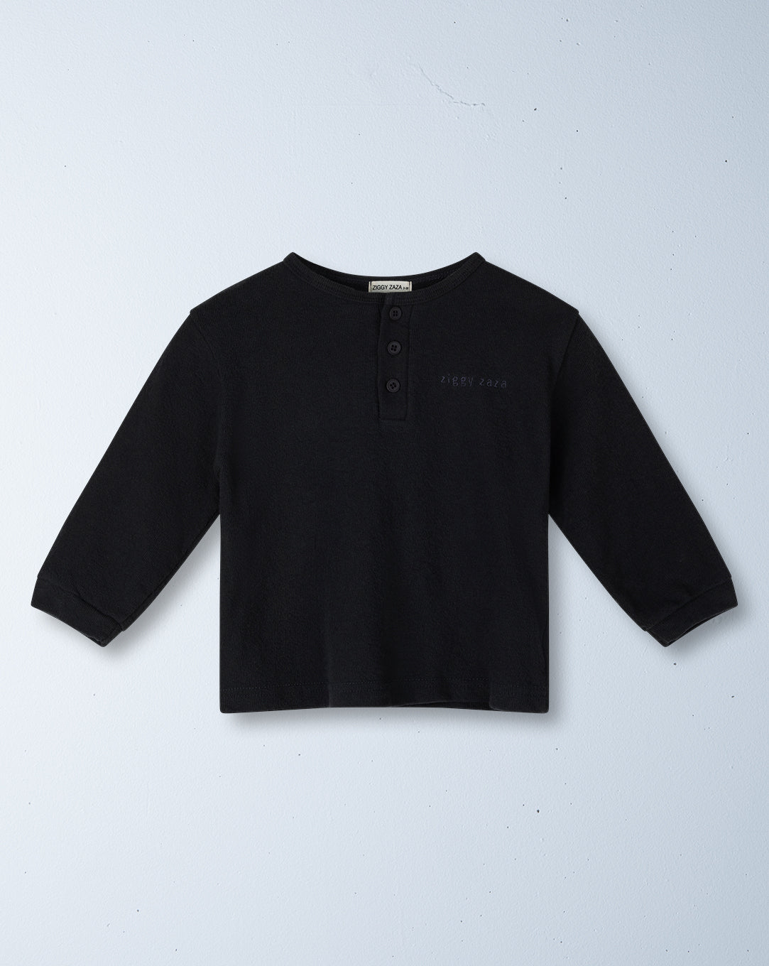 alba long sleeve henley | charcoal