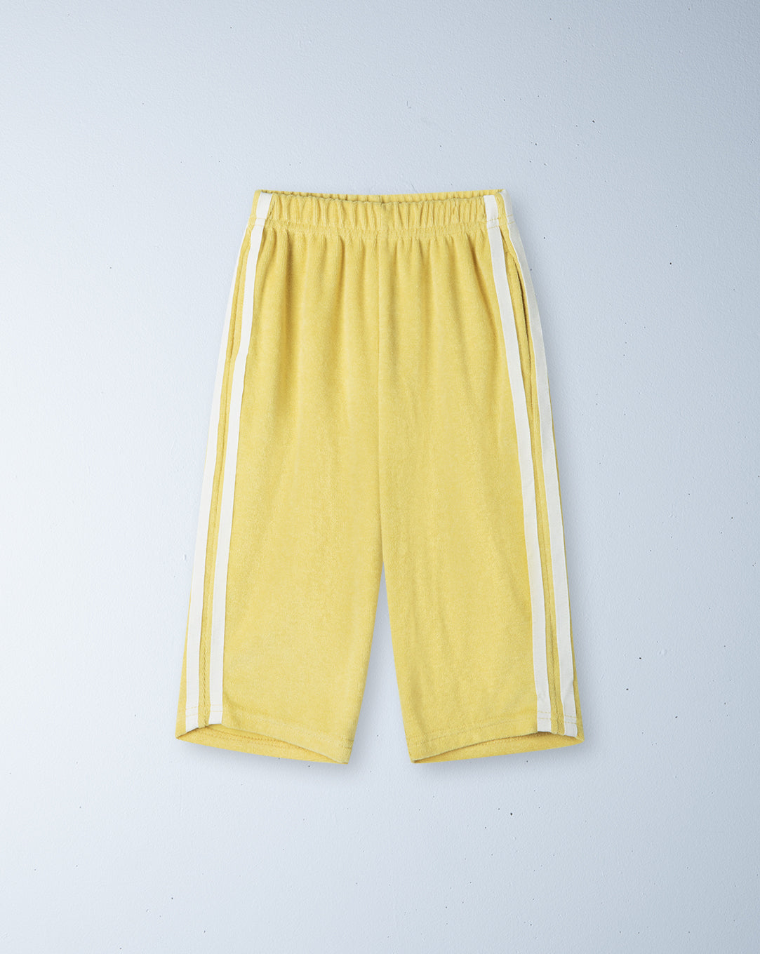 twin stripe terry pant | limoncello