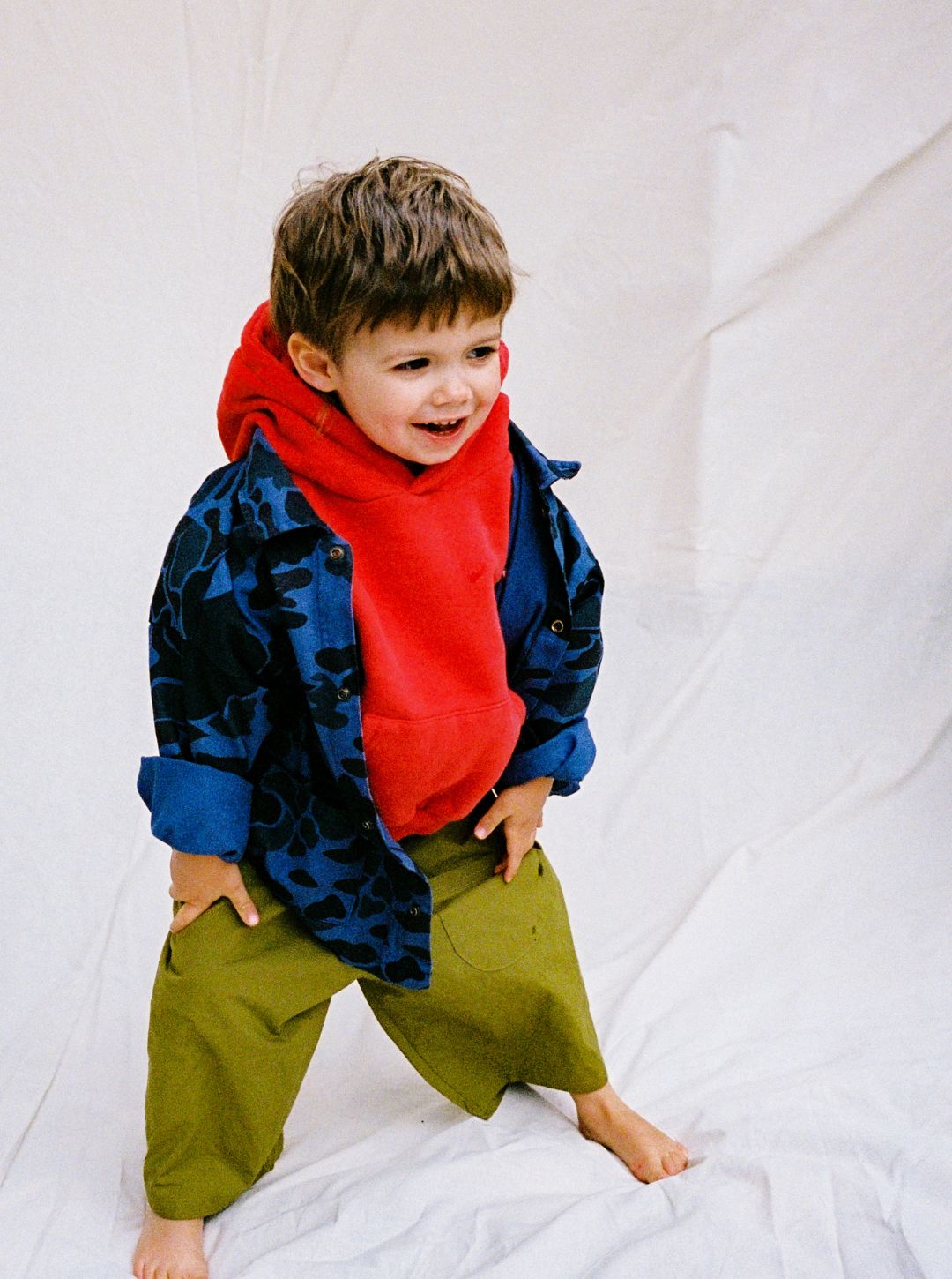 troop drill jacket | blue camo