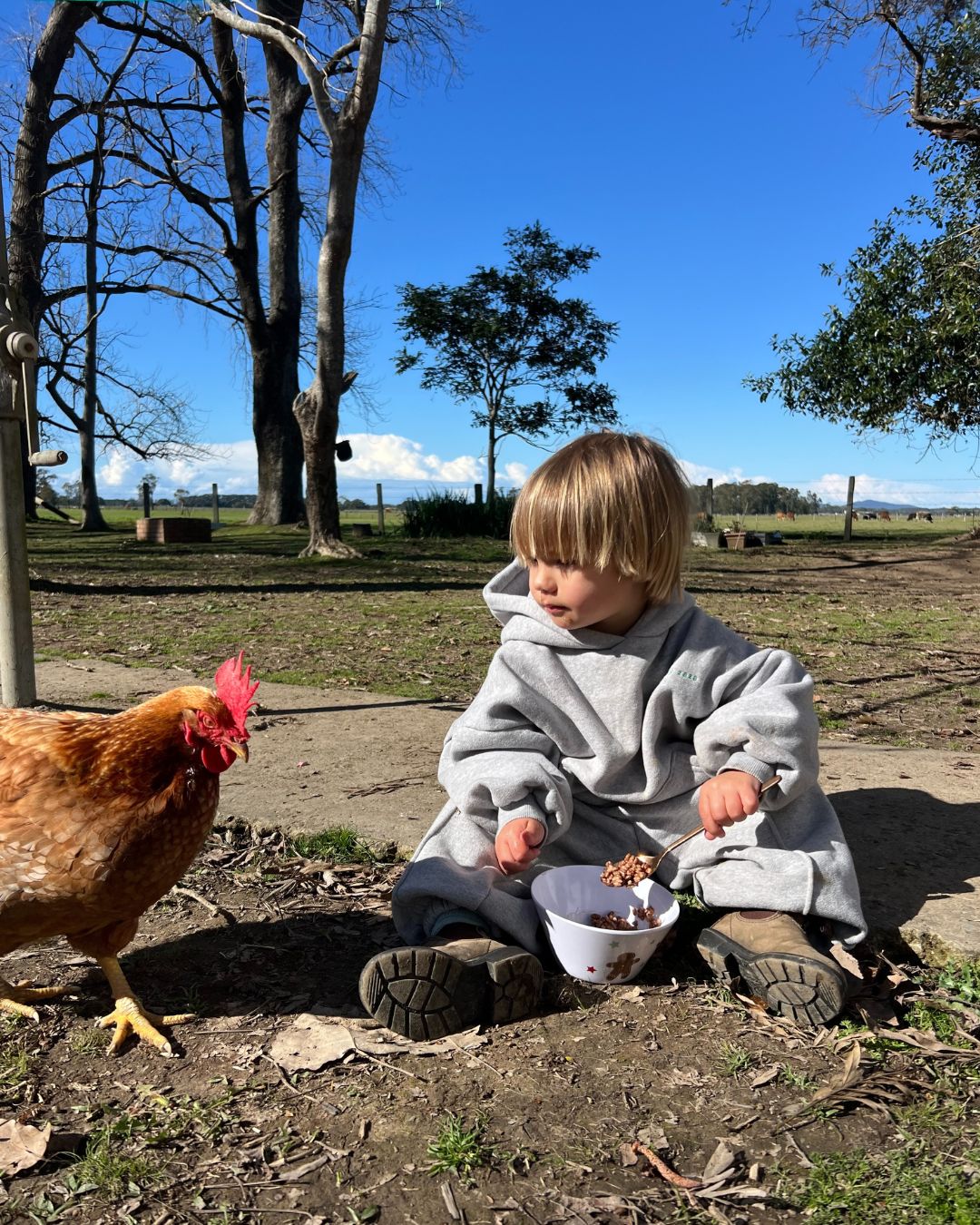 rocky hoodie | grey marle