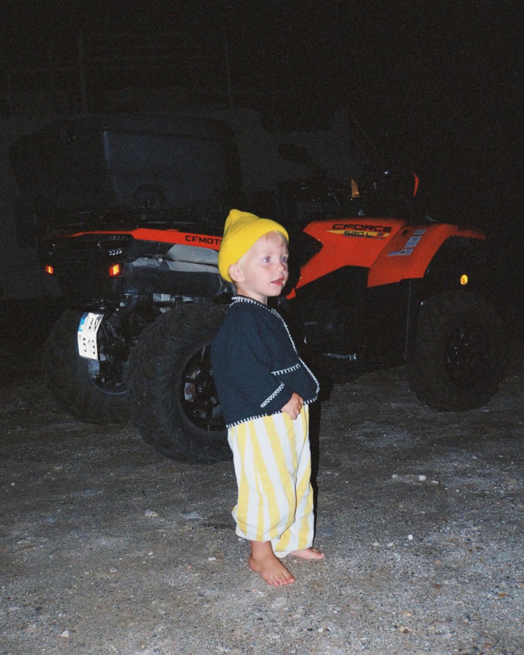 skipper jumpsuit | golden stripe