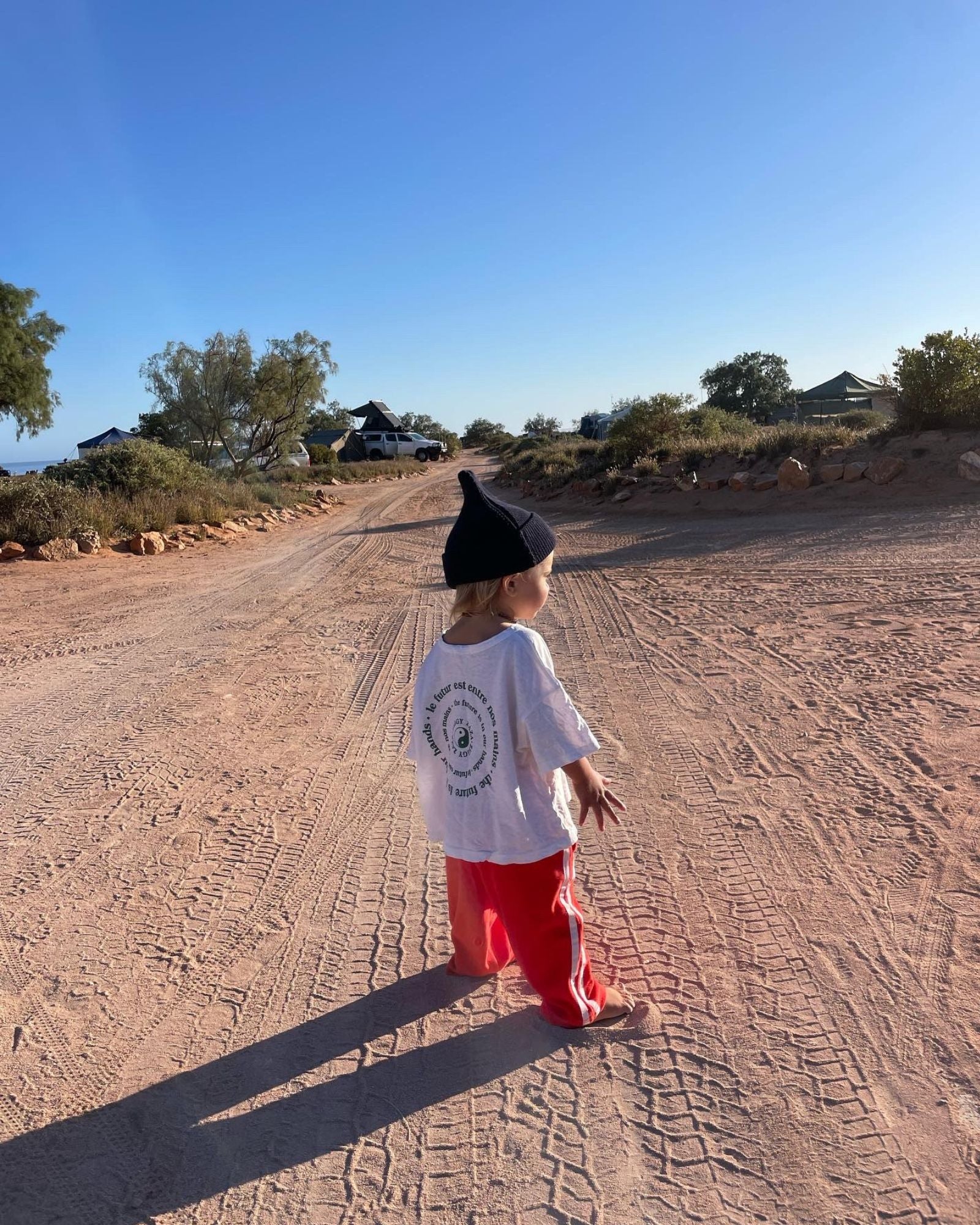 love your mother tee | white + forest green print