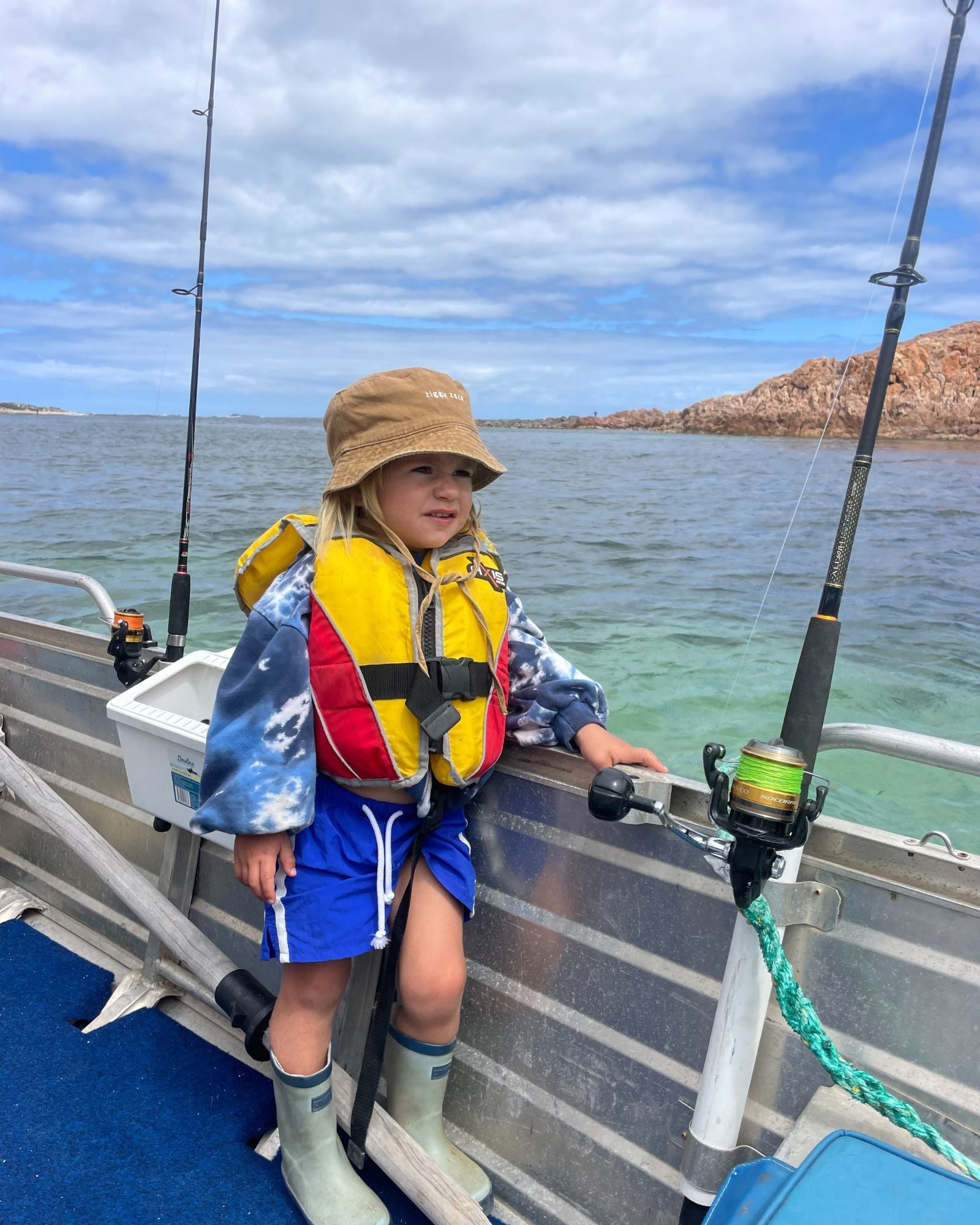 * twin stripe swim short | sapphire blue 18-24 months