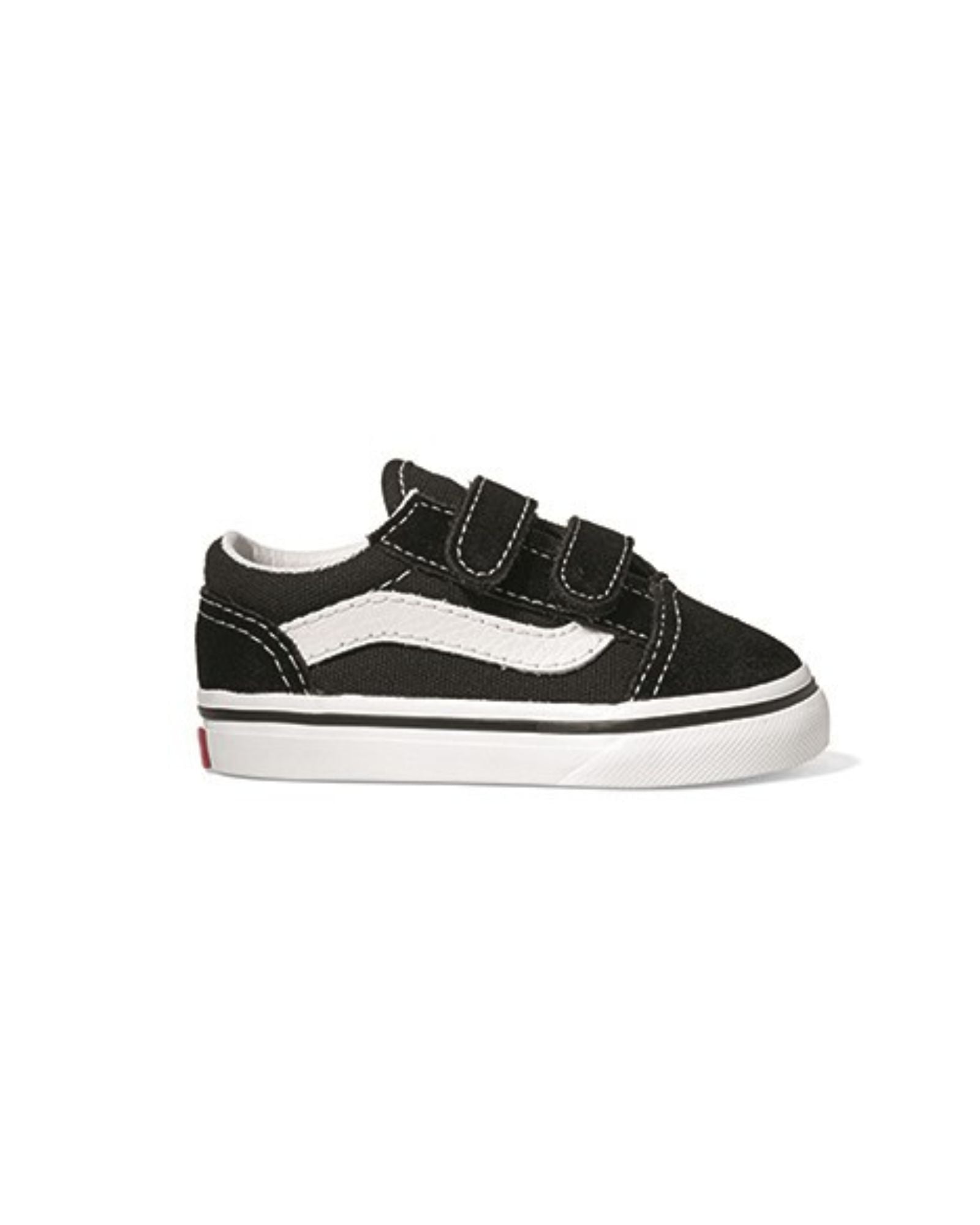 vans old skool velcro toddler | black