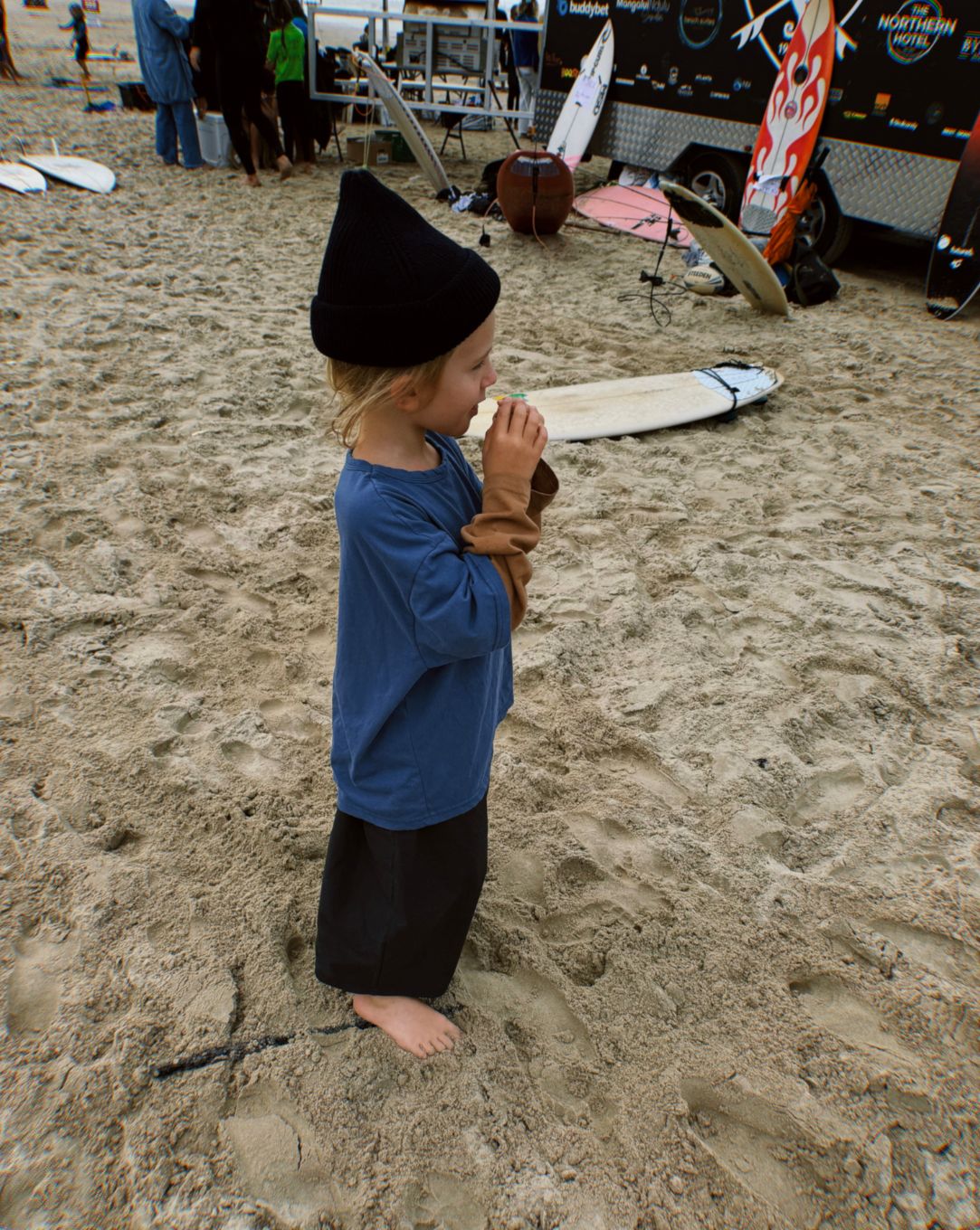 toto layered tee | dusk blue