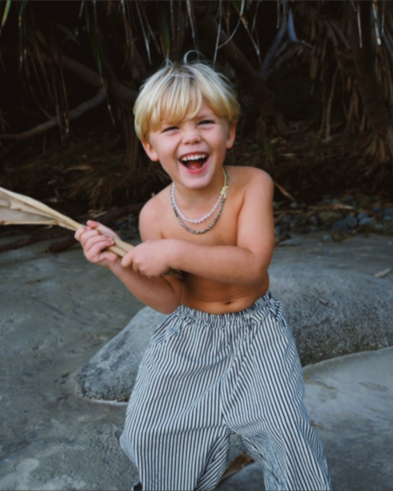 casper pant | navy stripe