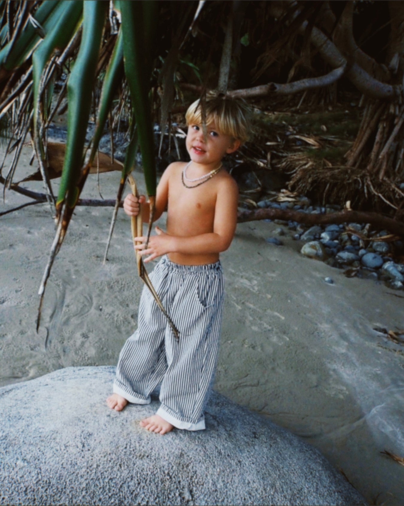 casper pant | navy stripe