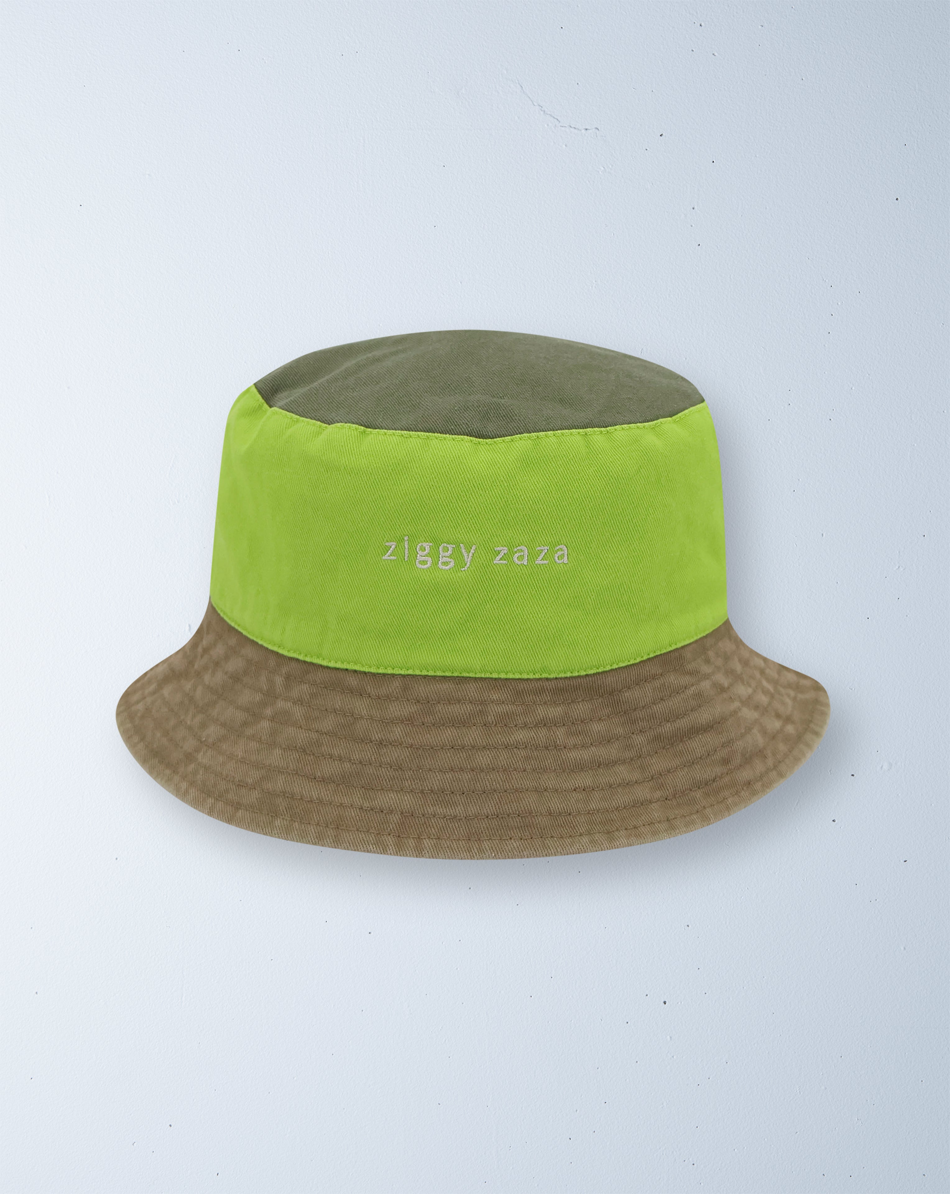 lala bucket hat | frog / khaki