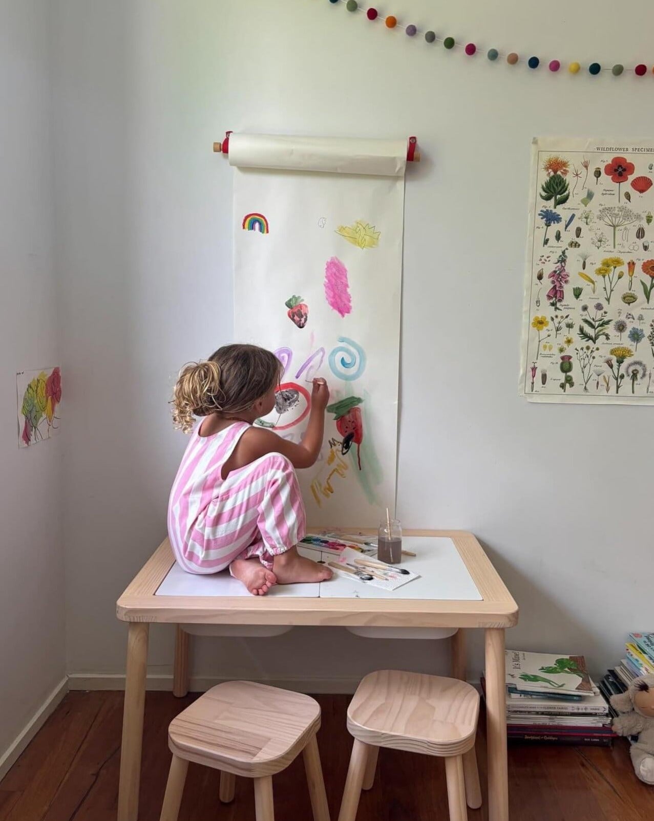 skipper jumpsuit | peony pink stripe