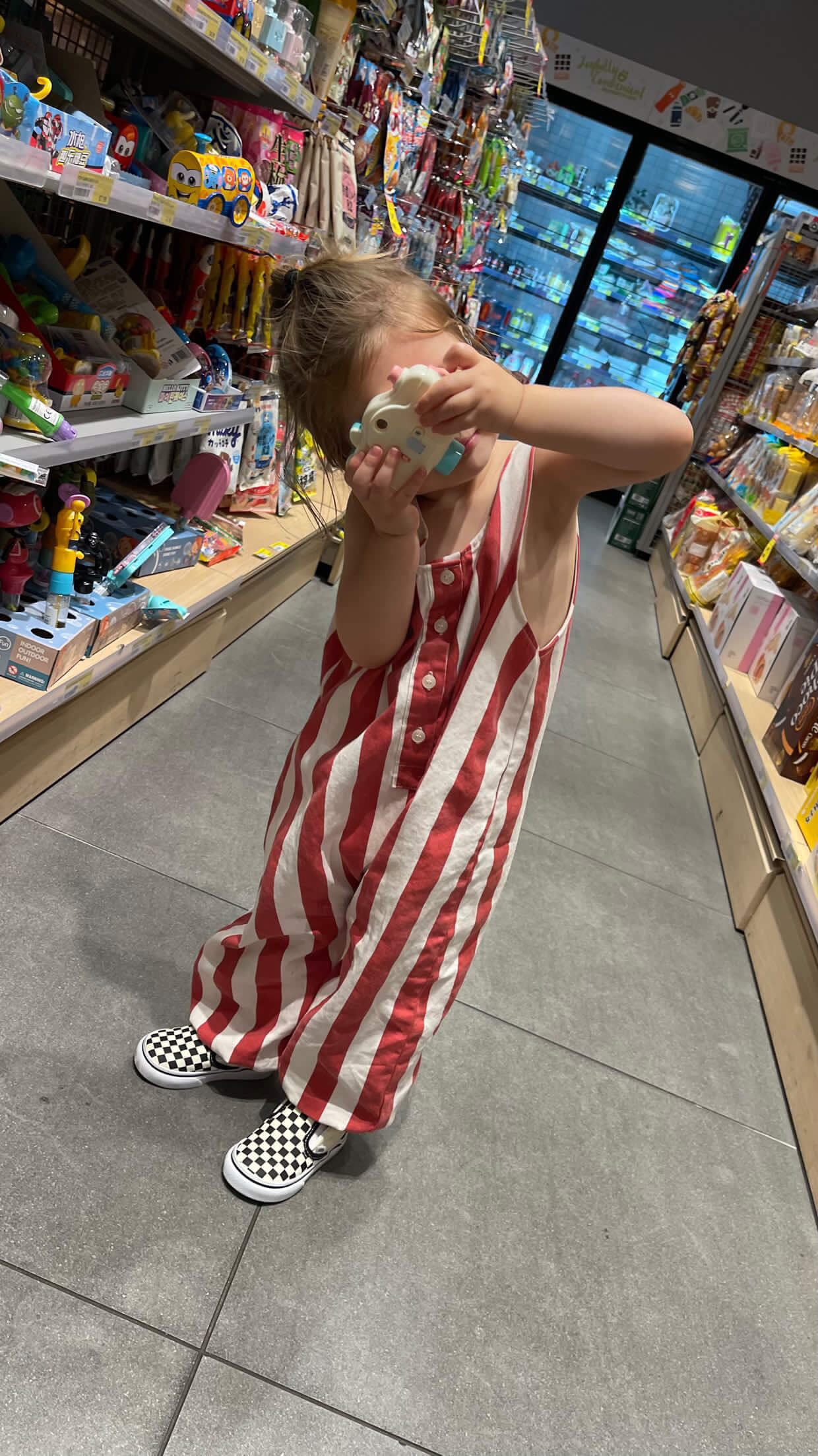 skipper jumpsuit | rosso stripe