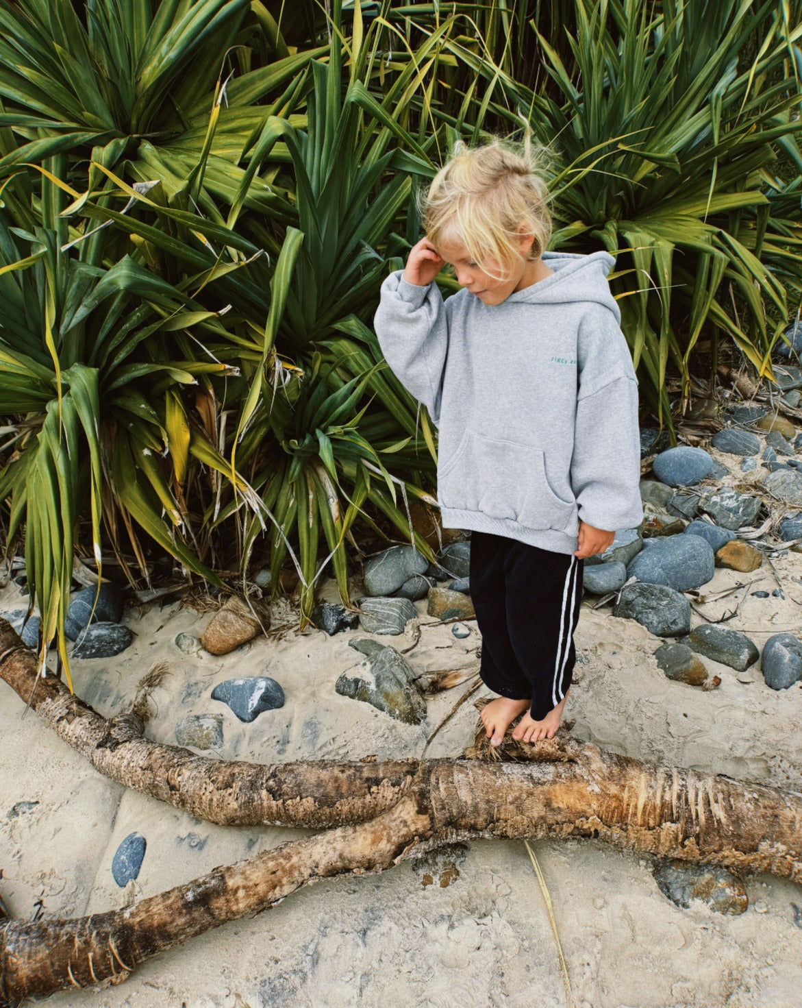 rocky hoodie | grey marle