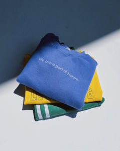 we are part of nature pullover | blueberry