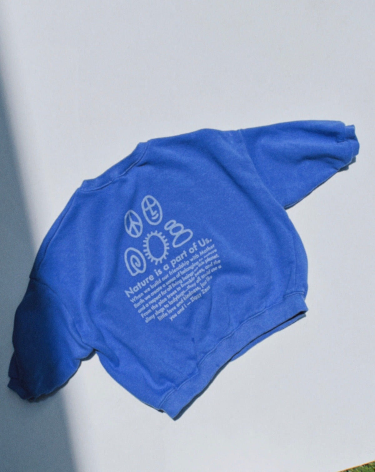 we are part of nature pullover | blueberry
