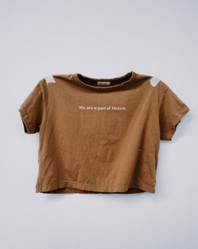 we are part of nature tee | caramel
