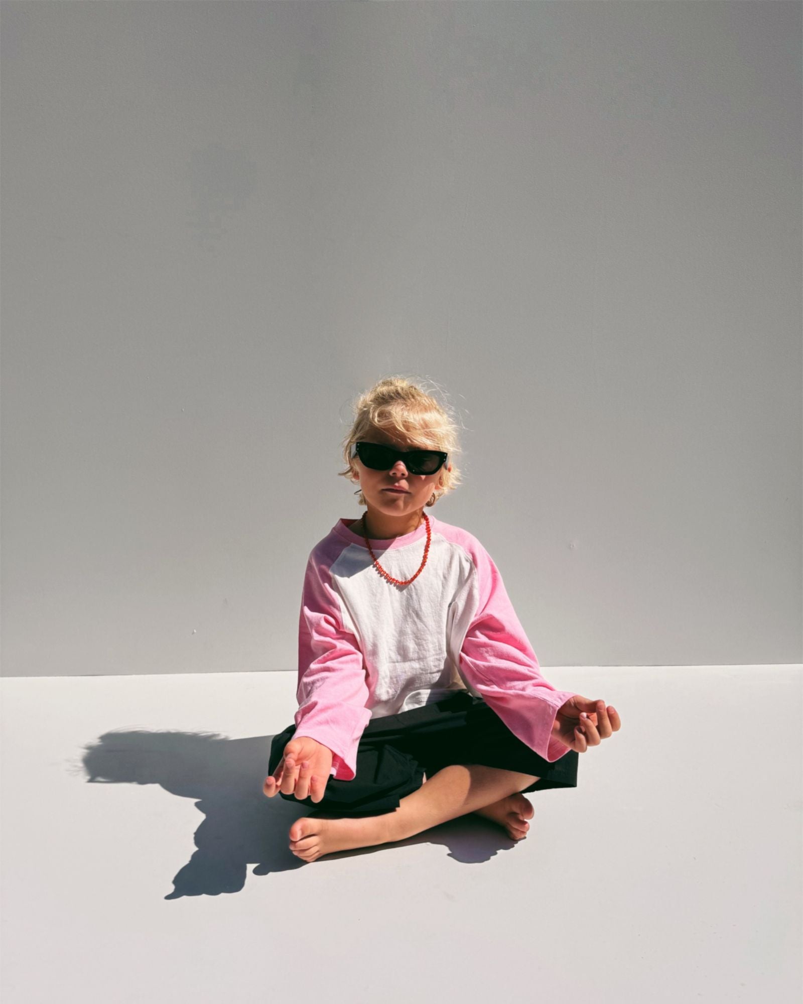 echo long sleeve tee | peony pink