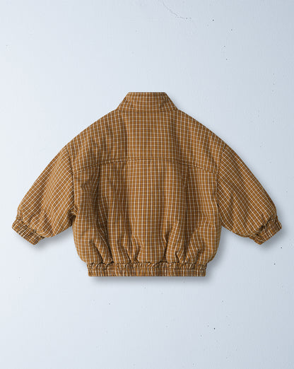 juno padded bomber | maple check
