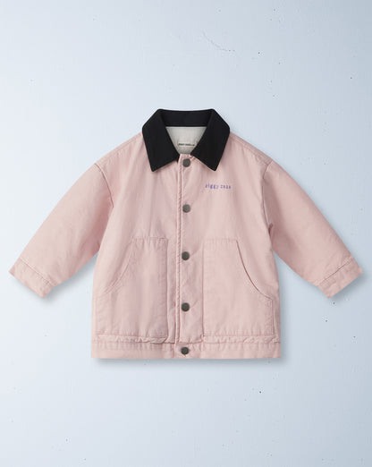 de kat padded coat | peony pink