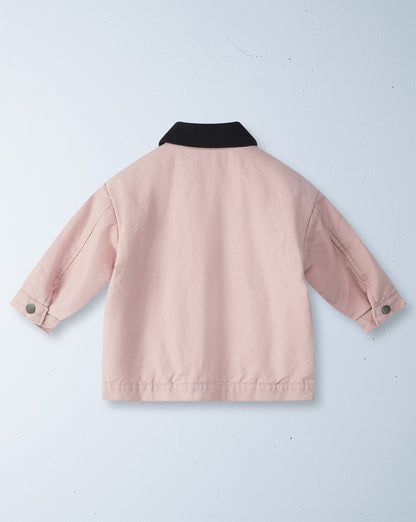 de kat padded coat | peony pink