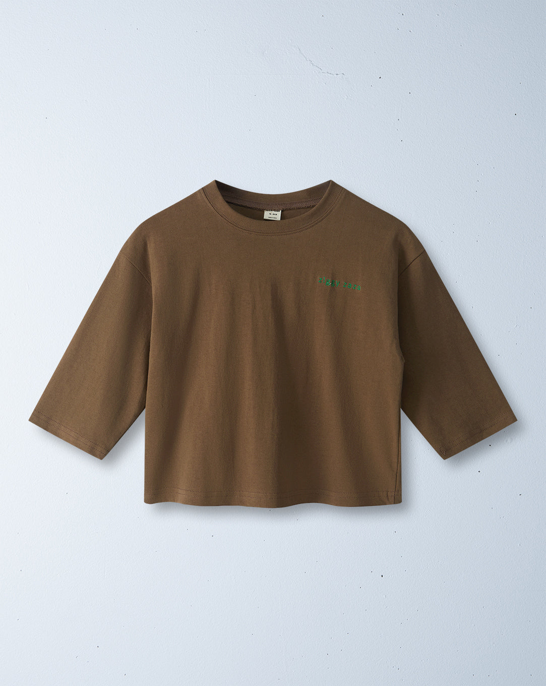 kitty long sleeve tee | cocoa