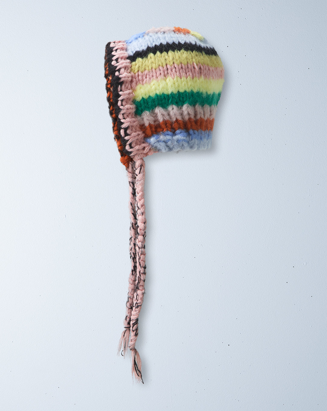 yuki rainbow bonnet | peony pink ties