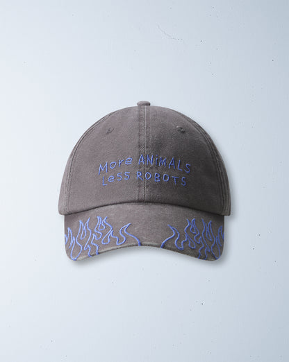 flame cap | slate