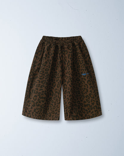 meow wide leg pant | cocoa leopard