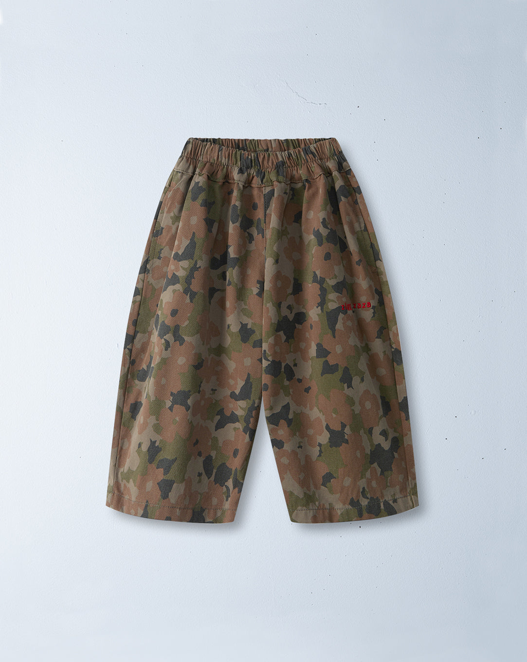 meow wide leg pant | camo flowers