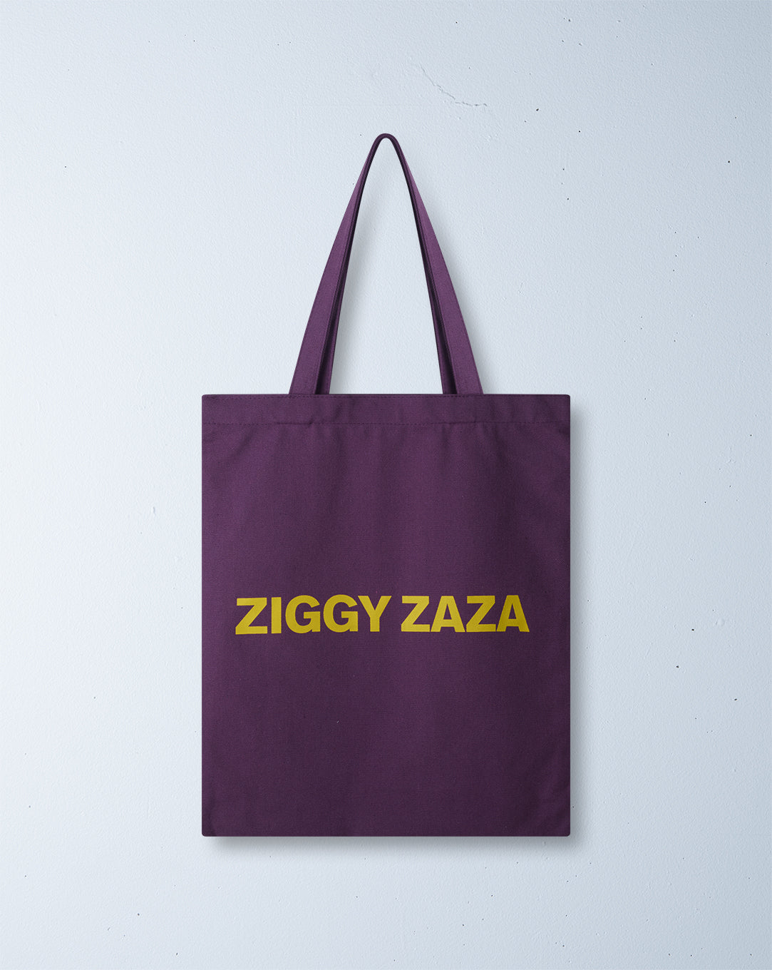 tulip logo tote bag | violet