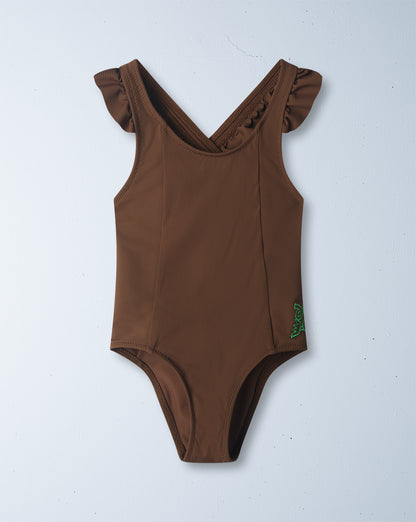 lola full piece swimsuit | carob