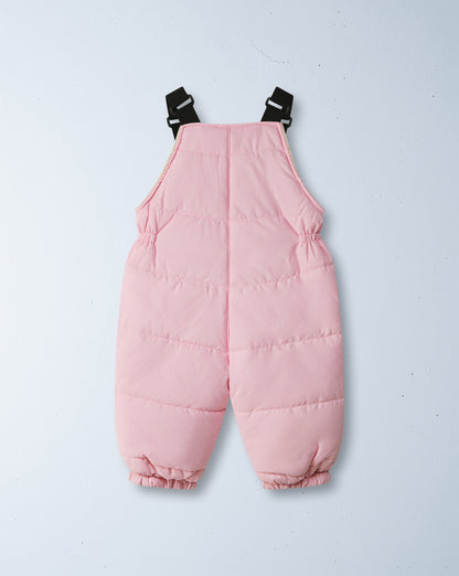 puffin winter playsuit | peony pink