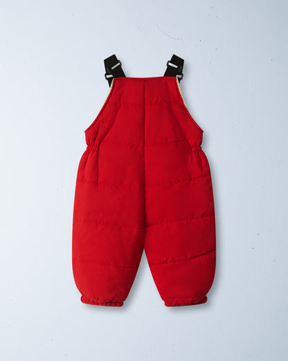 puffin winter playsuit | racer red