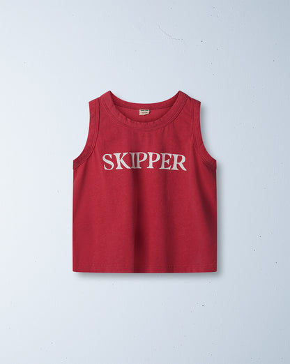 skipper singlet | chilli