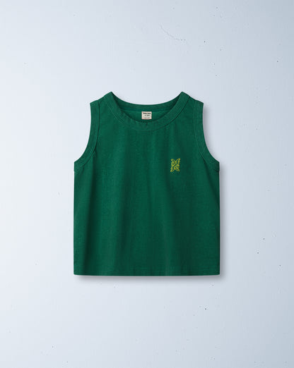 zee zee singlet | kale green