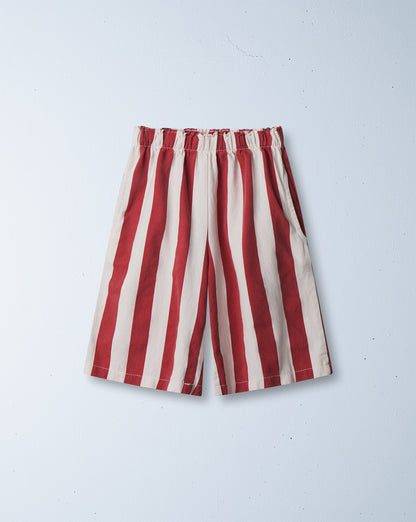 de kapitein short | rosso stripe