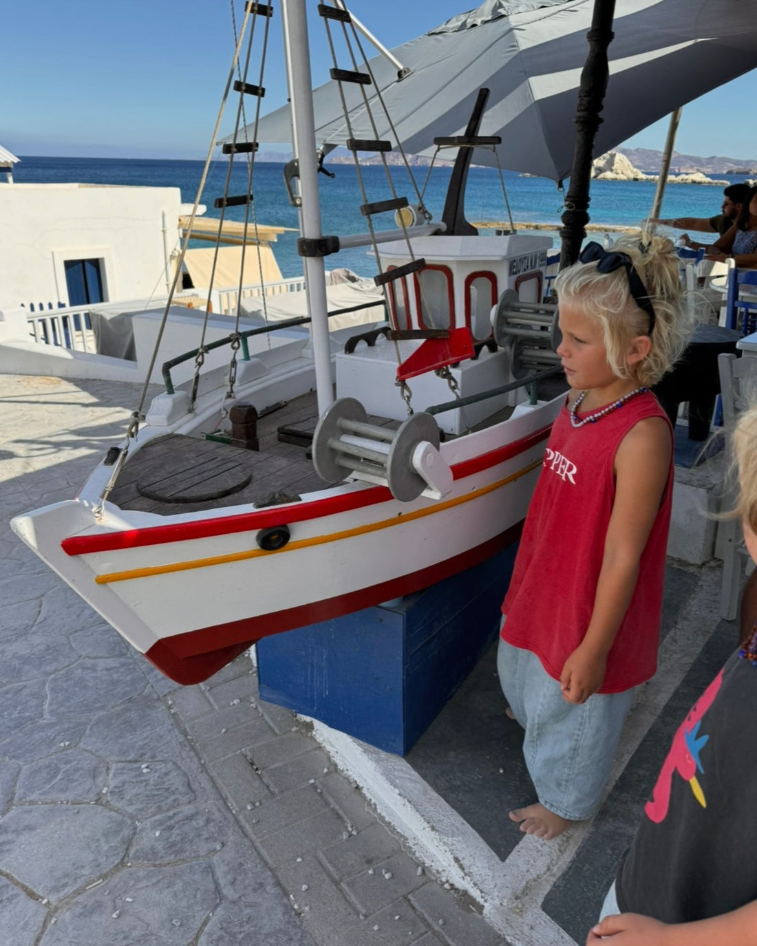 skipper singlet | chilli 3-5 years