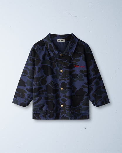 troop drill jacket | blue camo