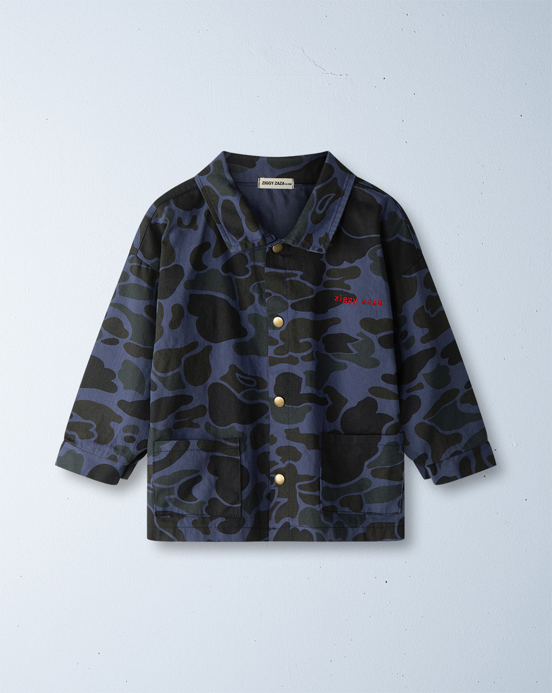troop drill jacket | blue camo