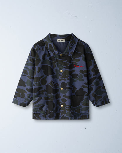 troop drill jacket | blue camo